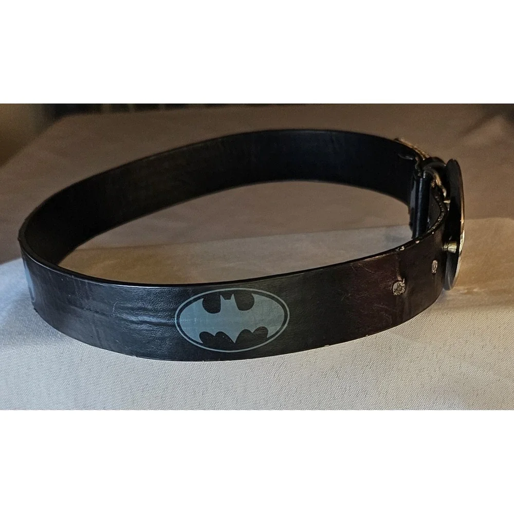 Child's Batman Leather Belt and Buckle